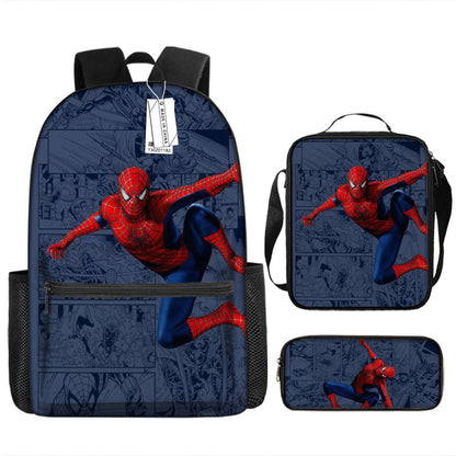 Spider Man Children's Backpack Three-Piece Set