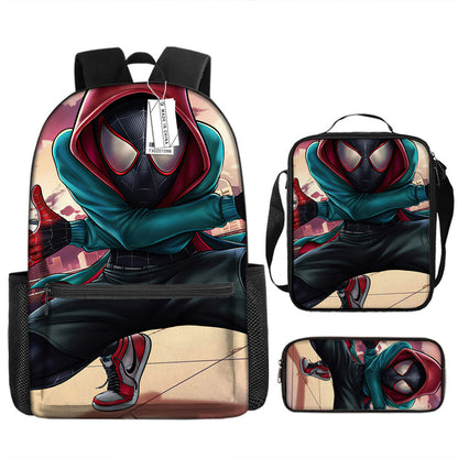 Spider Man Children's Backpack Three-Piece Set