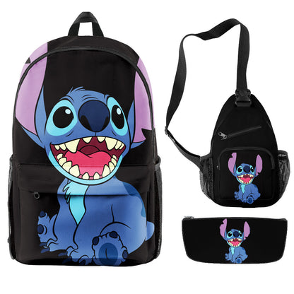 Stitch Children's Backpack Three-Piece Set