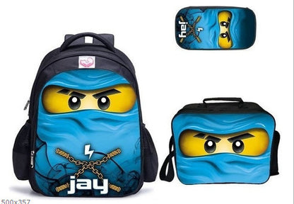 Ninjago Children's Backpack Three-Piece Set