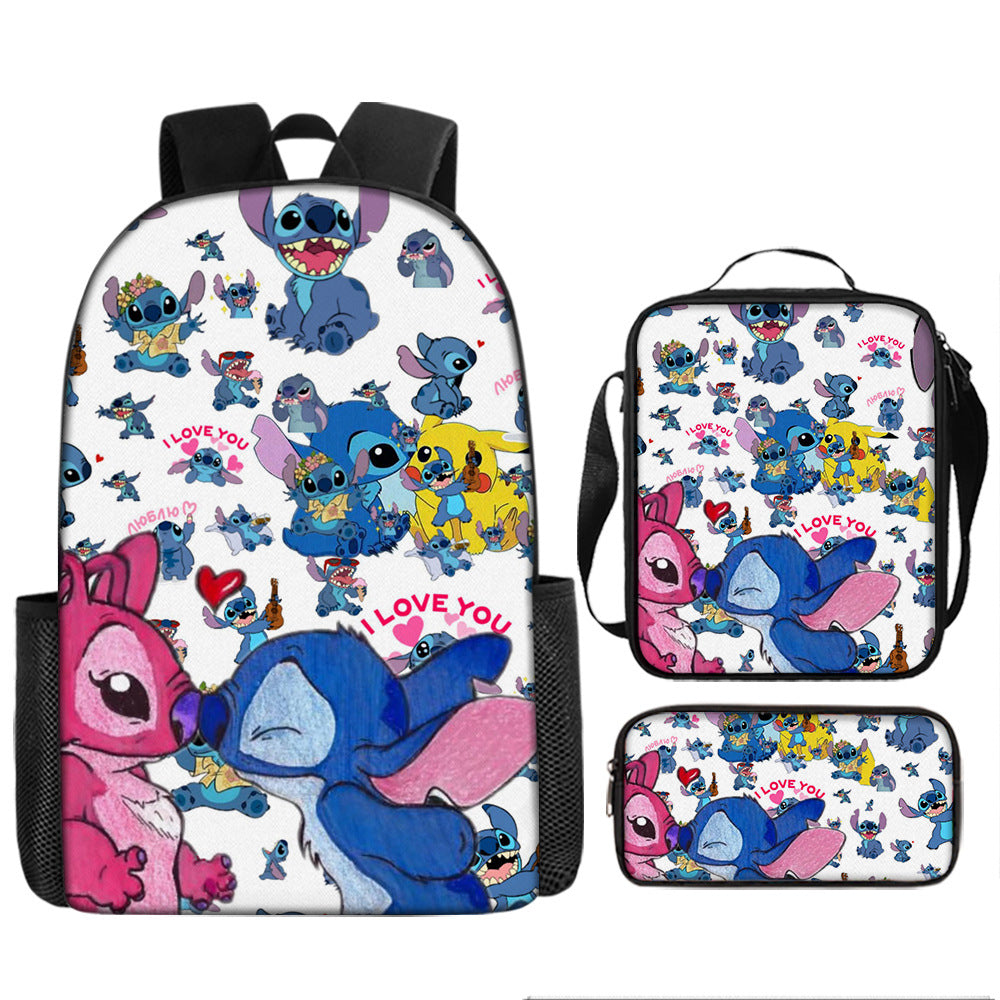 Stitch Children's Backpack Three-Piece Set