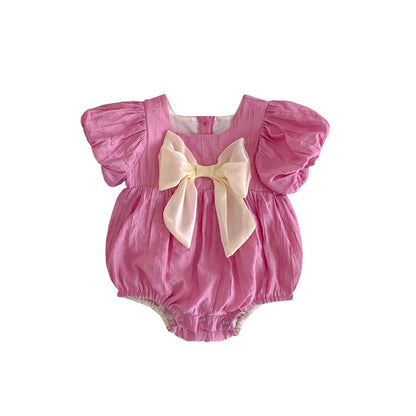 Baby Girl Big Bow Onesie/Dress