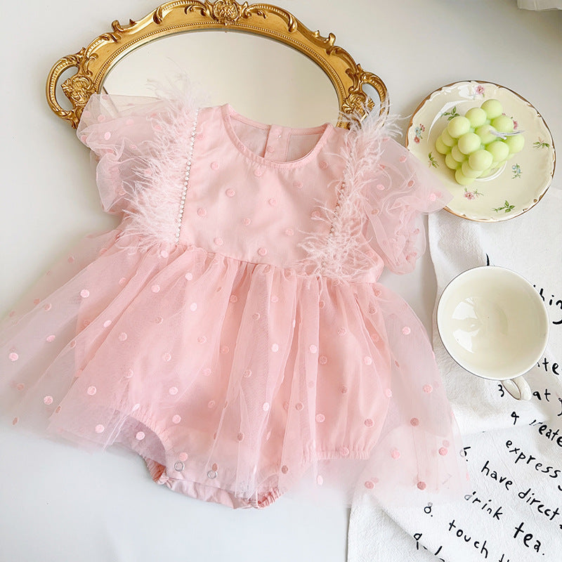 Baby Girl Tulle Onesie Dress
