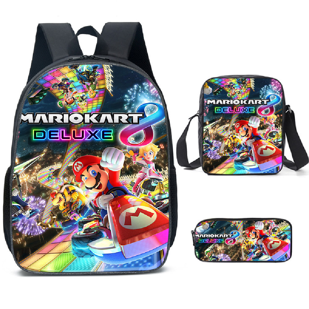 Super Mario Children's Backpack Three-Piece Set