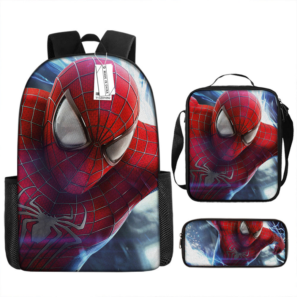 Spider Man Children's Backpack Three-Piece Set