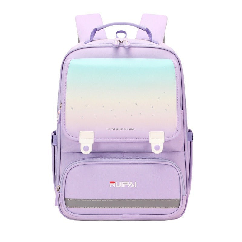 Girls' Primary School Spine Protection Water Proof Backpack
