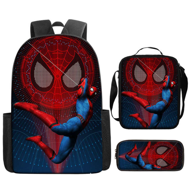 Spider Man Children's Backpack Three-Piece Set