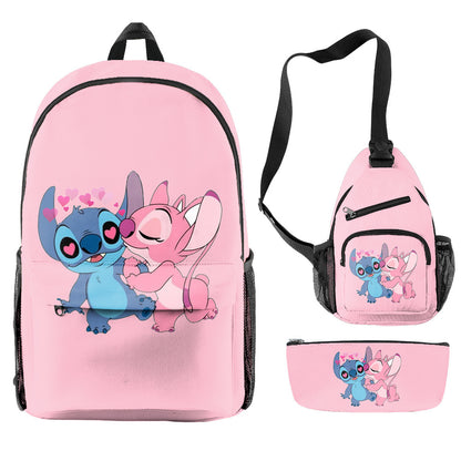 Stitch Children's Backpack Three-Piece Set