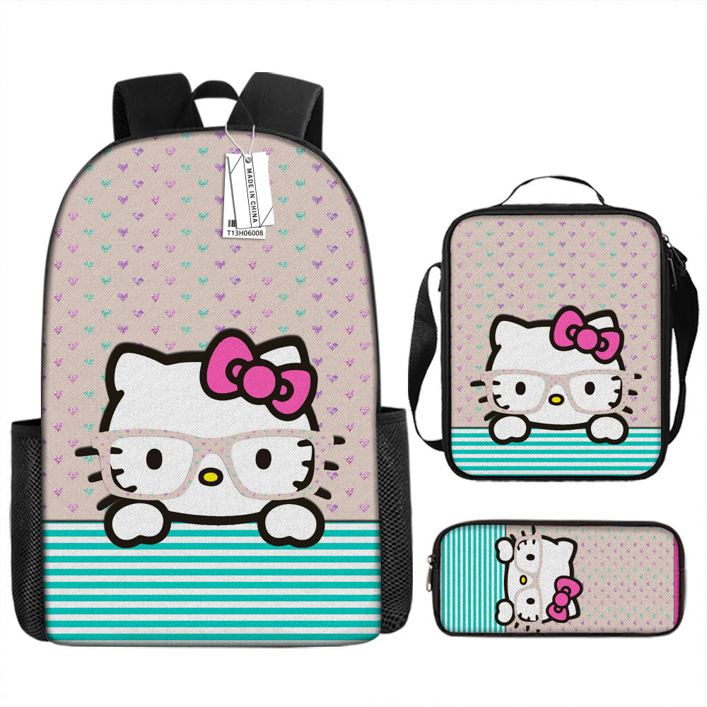 Hello Kitty Children's Backpack Three-Piece Set