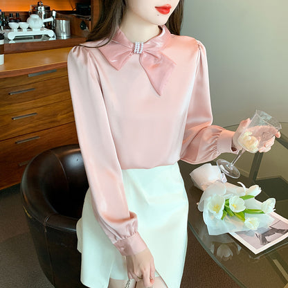 Women's French Style Long-Sleeve Blouse