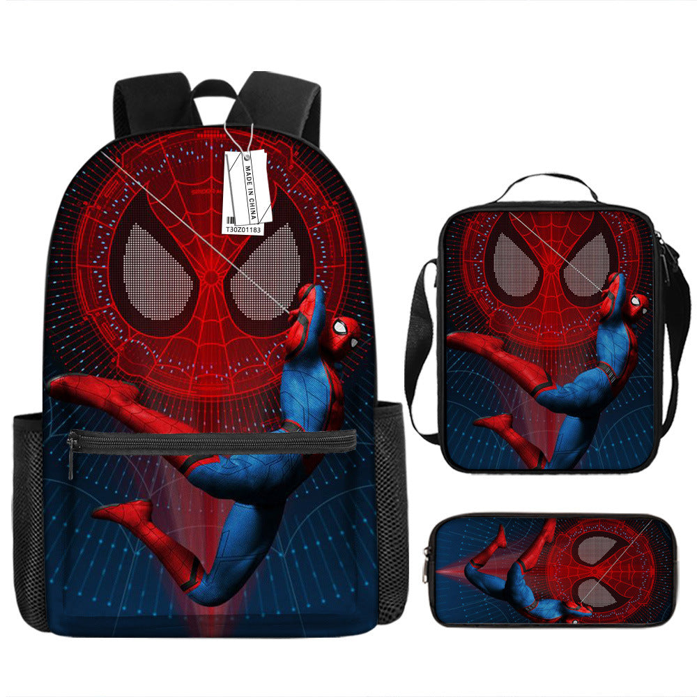 Spider Man Children's Backpack Three-Piece Set