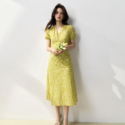 Sunny Blossom Floral Midi Dress