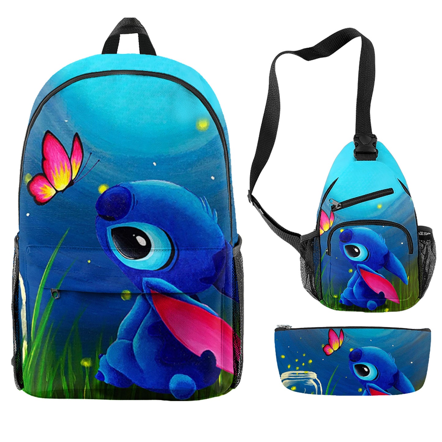 Stitch Children's Backpack Three-Piece Set