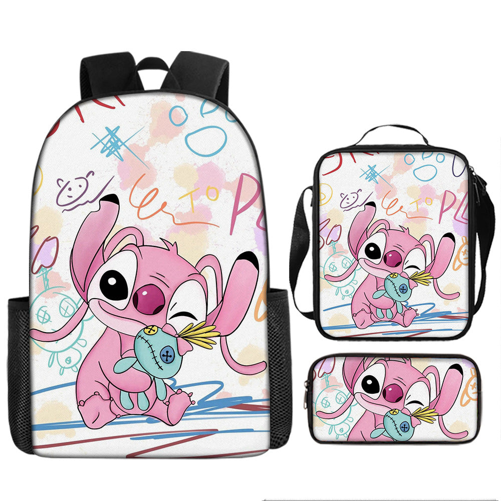 Stitch Children's Backpack Three-Piece Set