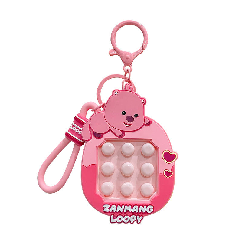 Zanmeng Lubi Fun Function Keychain Cute Loopy Relieve Stress Toy Fashion Backpack Pendant