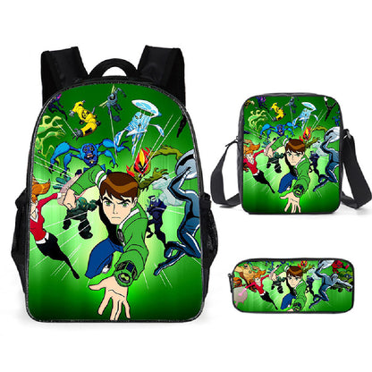 Ben 10 Children's Backpack Three-Piece Set