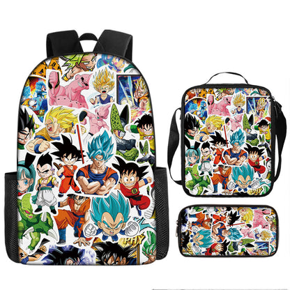 Dragon Ball Children's Backpack Three-Piece Set