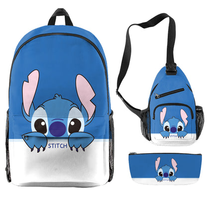 Stitch Children's Backpack Three-Piece Set