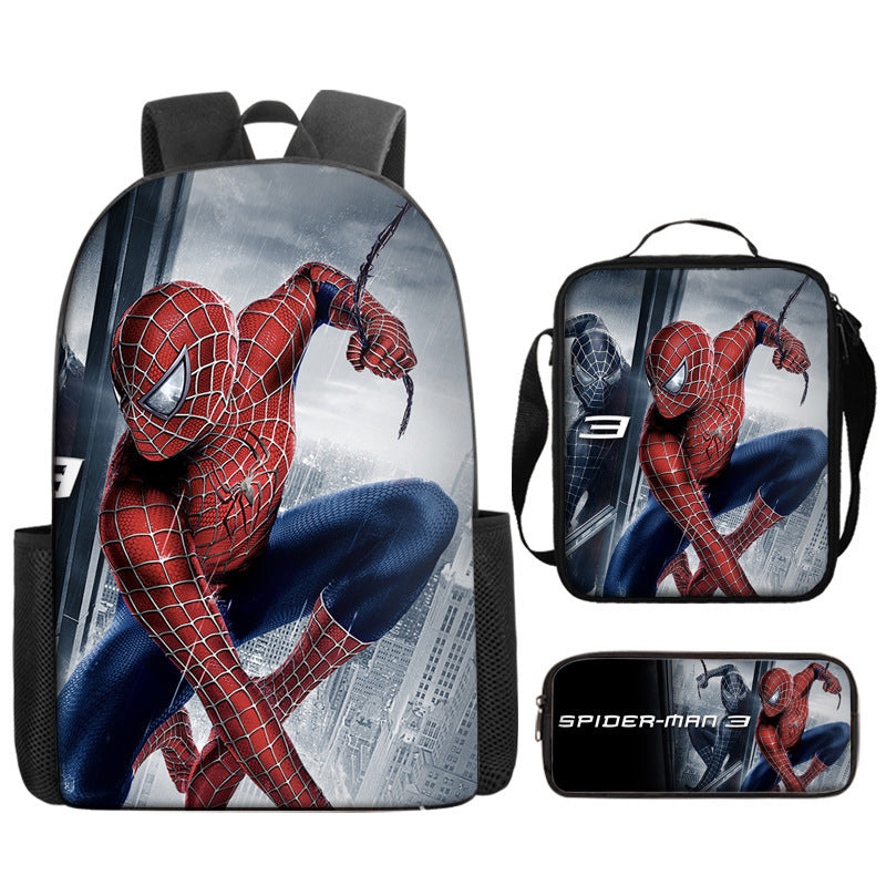 Spider Man Children's Backpack Three-Piece Set