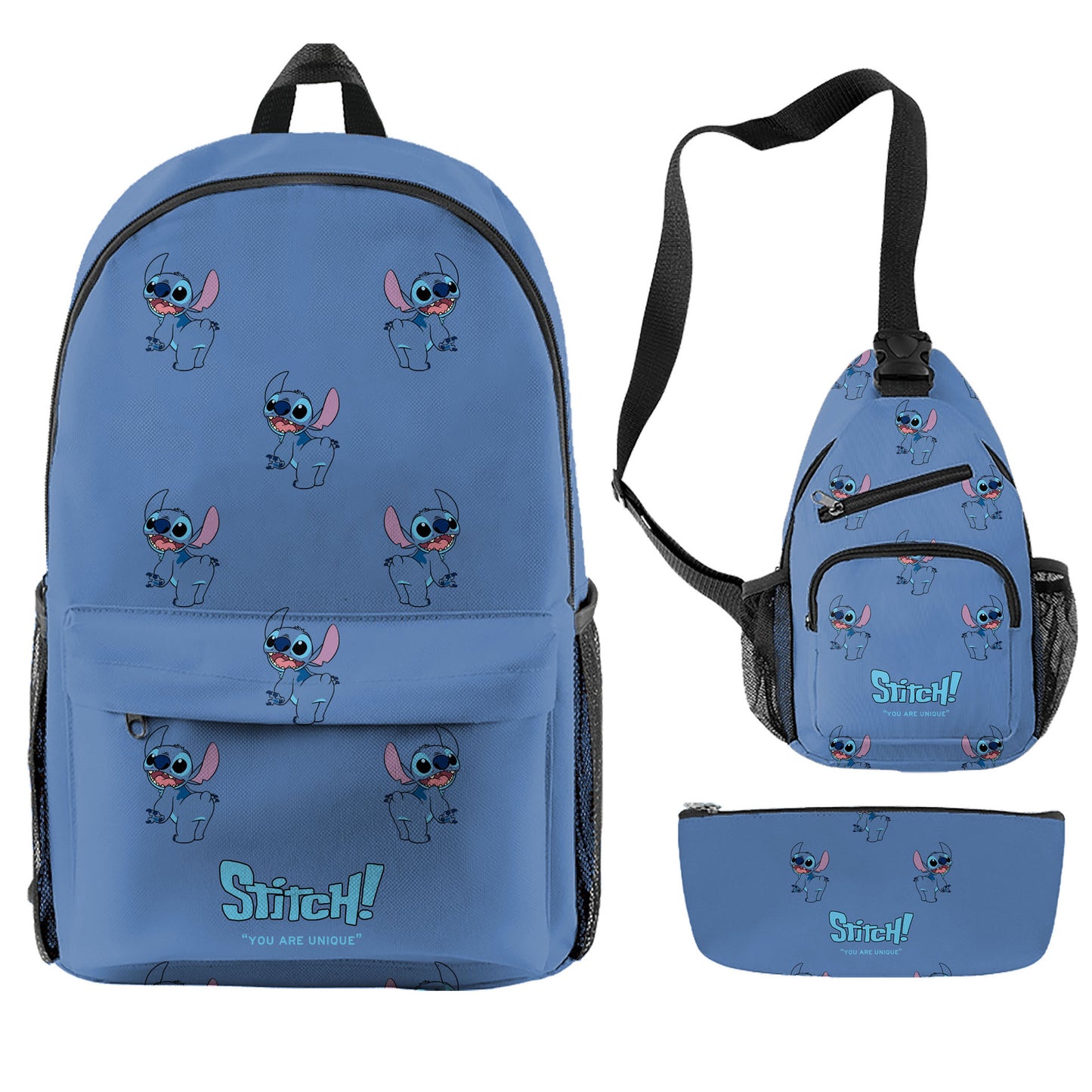 Stitch Children's Backpack Three-Piece Set