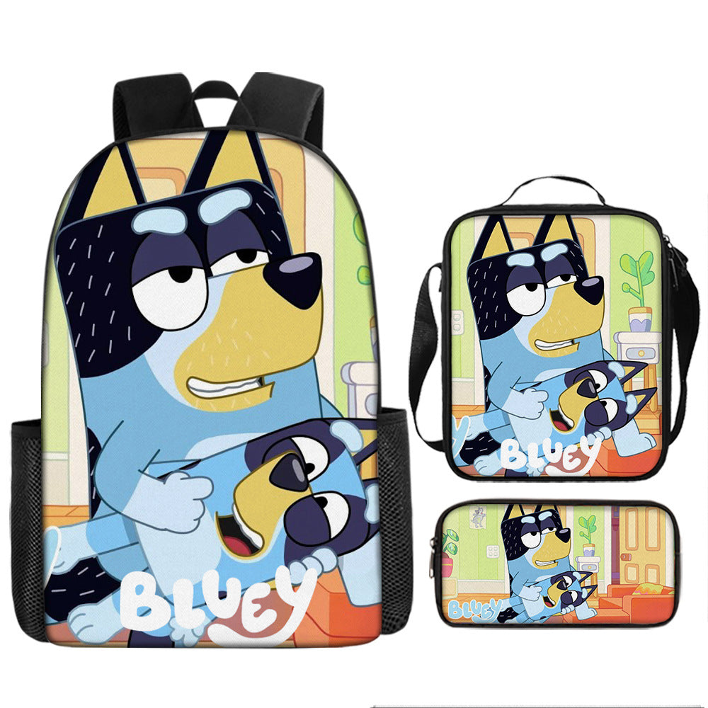 Bluey Children's Backpack Three-Piece Set