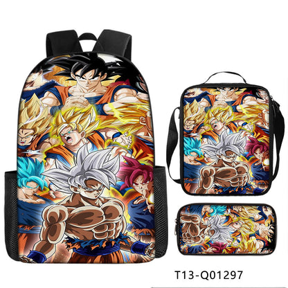 Dragon Ball Children's Backpack Three-Piece Set