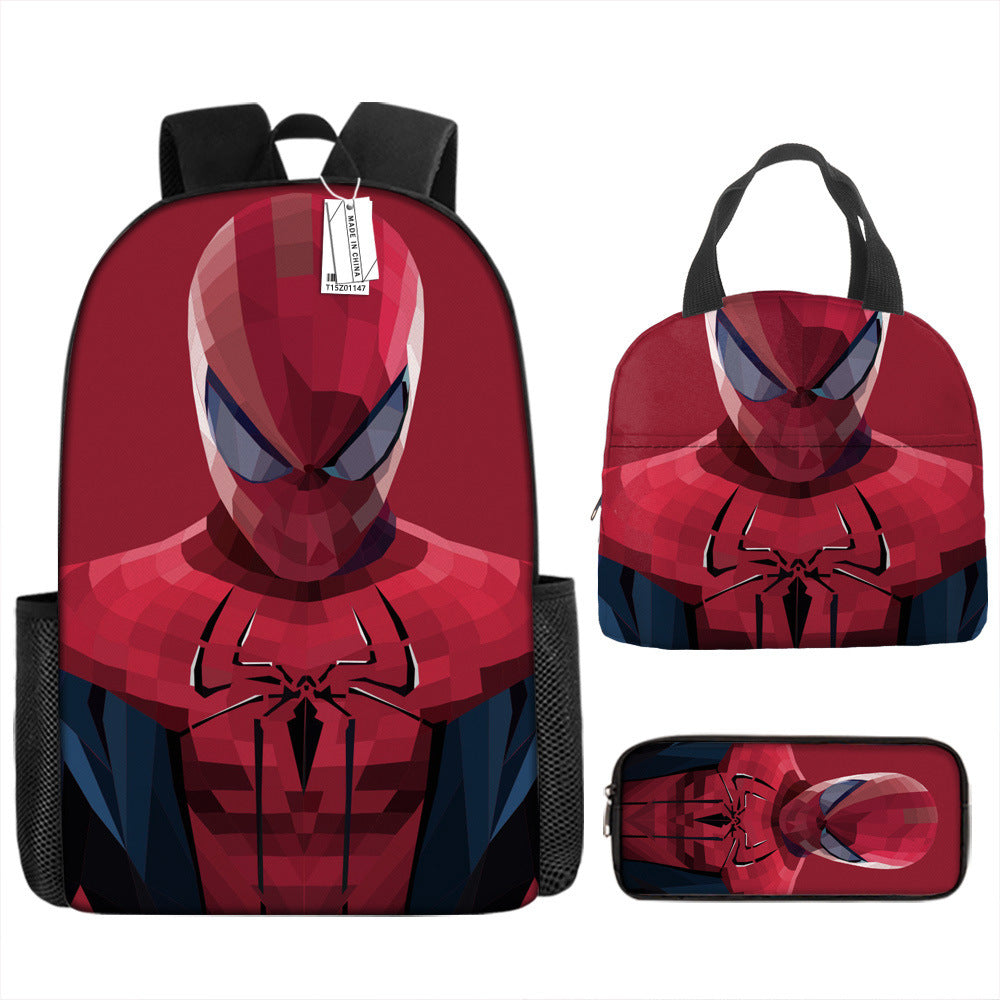 Spider Man Children's Backpack Three-Piece Set