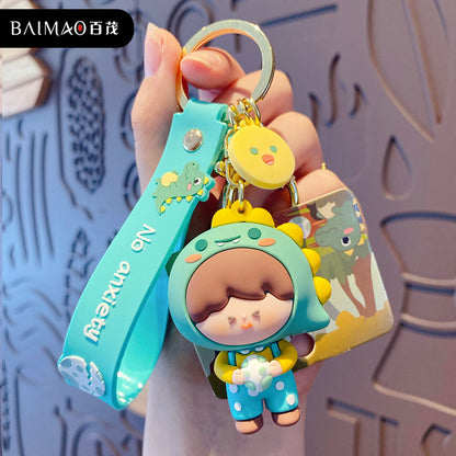 Cartoon ball, non anxious keychain, fashionable and exquisite couple keychain, backpack pendant