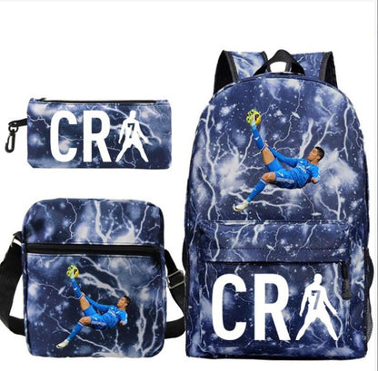 CR7C Children's Backpack Three-Piece Set