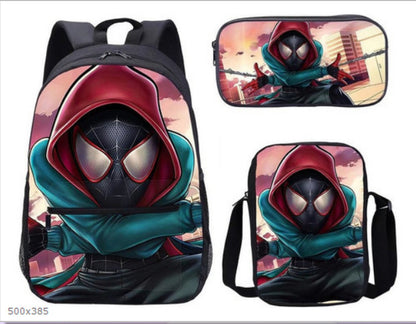 Spider Man Children's Backpack Three-Piece Set