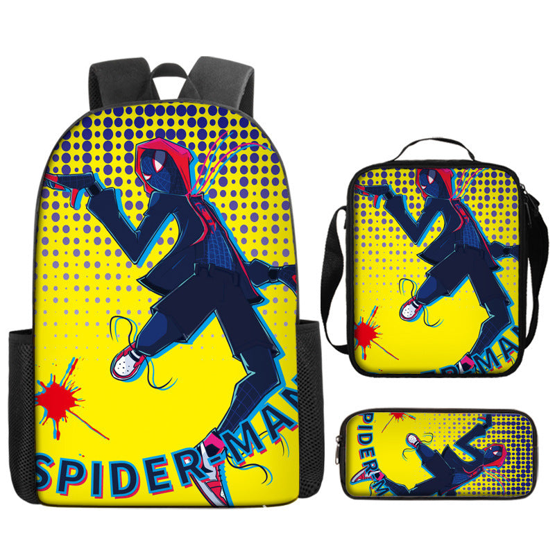 Spider Man Children's Backpack Three-Piece Set