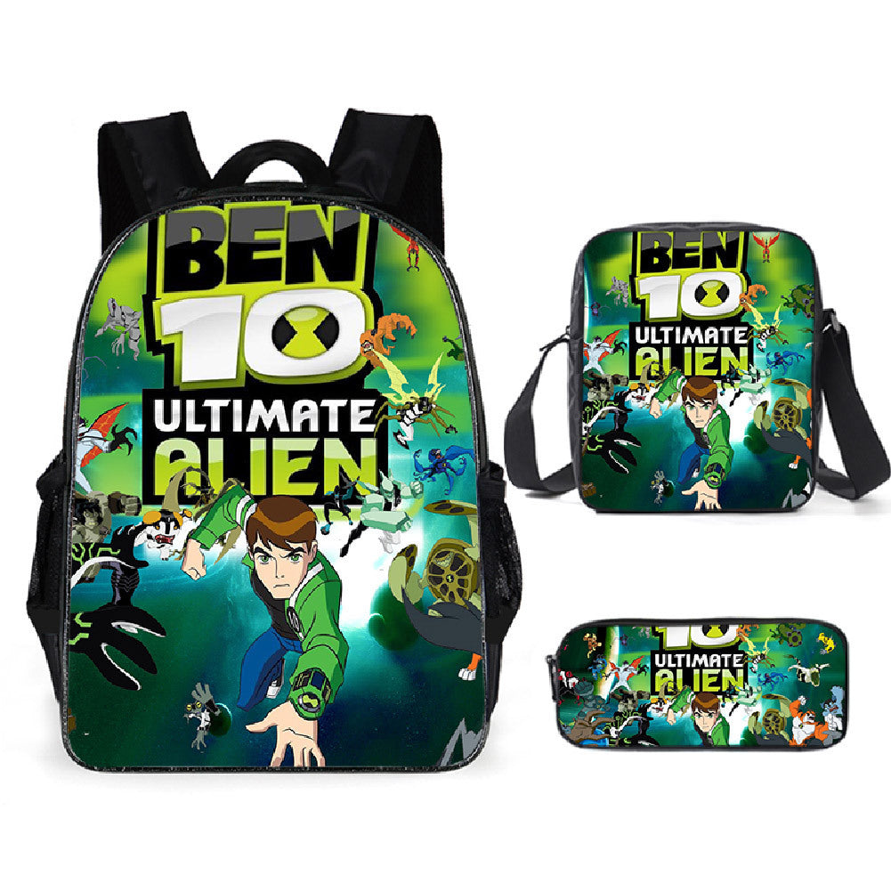 Ben 10 Children's Backpack Three-Piece Set