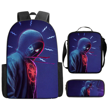 Spider Man Children's Backpack Three-Piece Set