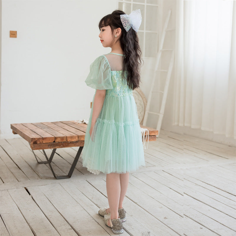 Buy Kids Flower Girls Short Lace Chiffon Party Wedding Bridesmaid Dress  Princess Formal Graduation Communion Pageant Prom Ball Gown Summer  Sleeveless Tulle Dresses for Children Teenagers Age 4-12 Years Online at  desertcartINDIA