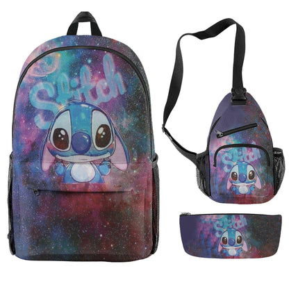 Stitch Children's Backpack Three-Piece Set