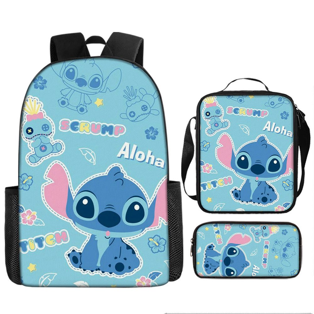 Stitch Children's Backpack Three-Piece Set