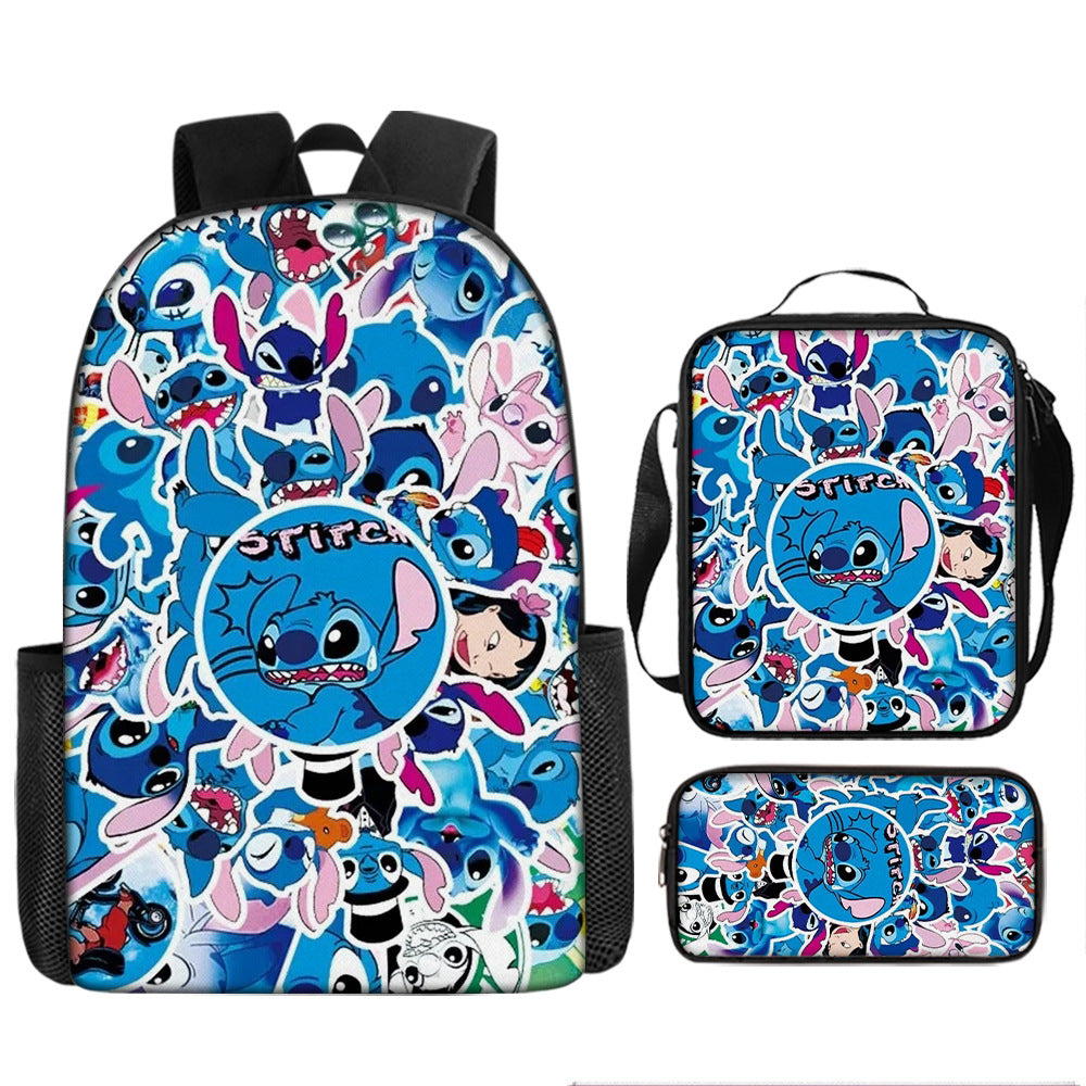 Stitch Children's Backpack Three-Piece Set