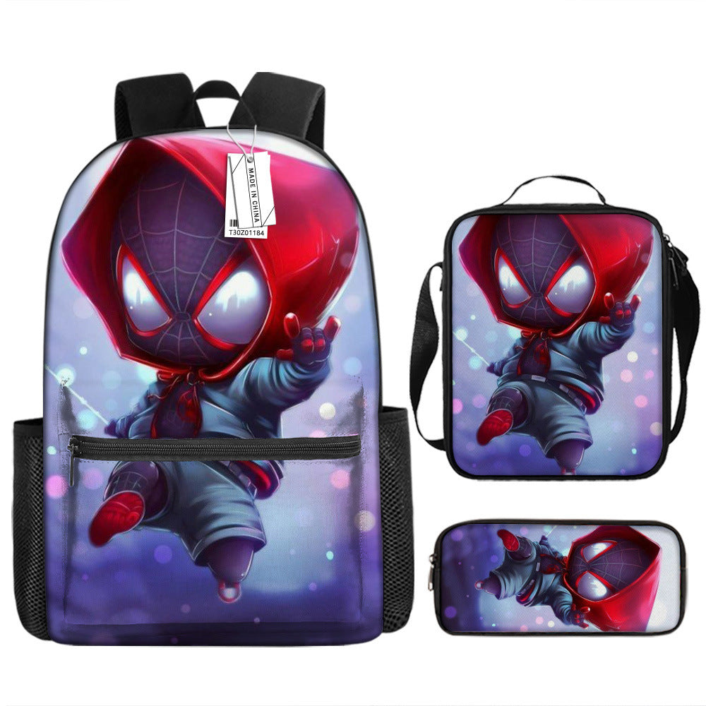 Spider Man Children's Backpack Three-Piece Set