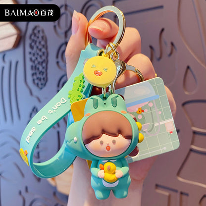 Cartoon ball, non anxious keychain, fashionable and exquisite couple keychain, backpack pendant