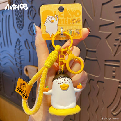 Xiao Liu Duck injection molded doll keychain pendant, exquisite Da Ji Duck student couple backpack keychain pendant