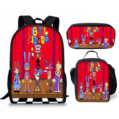 THE AMAZING DIGITAL CIRCUS Children's Backpack Three-Piece Set