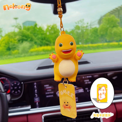 Cute Milk Dragon Car Hanging Car Accessories Car Accessories Creative Interior Decoration Products Rear View Mirror Pendant Accessories Wholesale