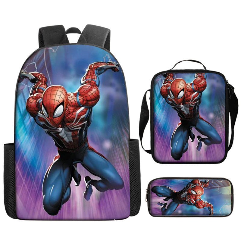 Spider Man Children's Backpack Three-Piece Set