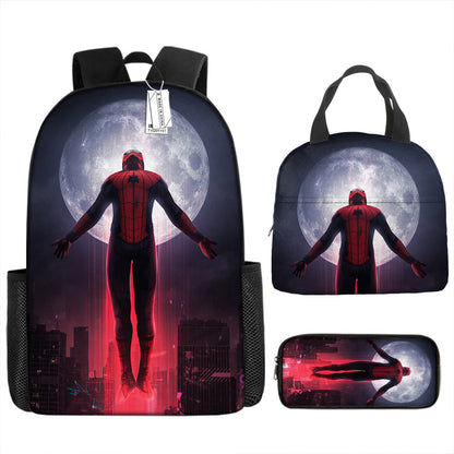 Spider Man Children's Backpack Three-Piece Set