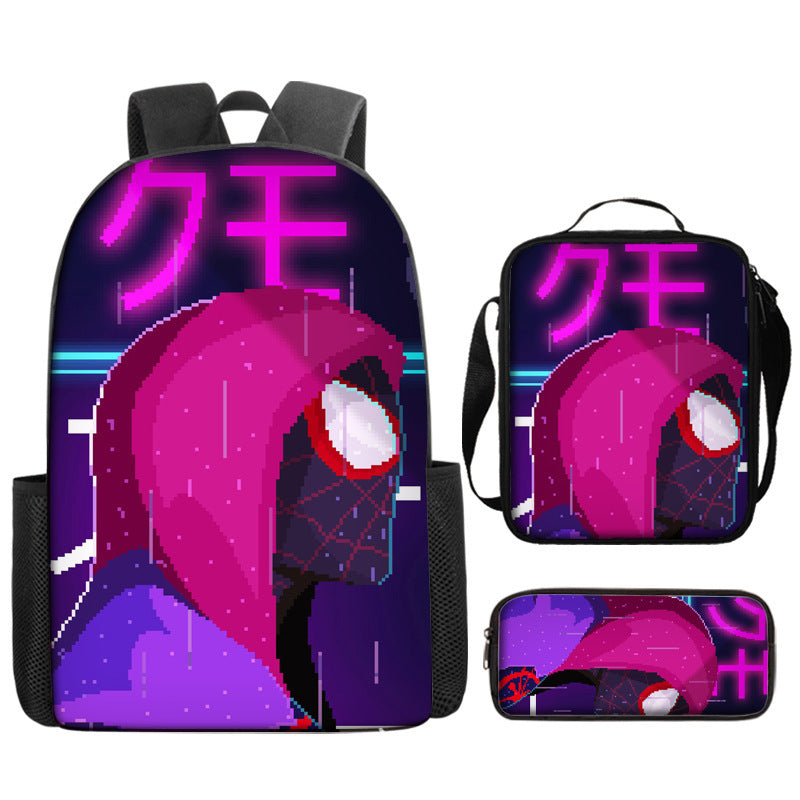 Spider Man Children's Backpack Three-Piece Set