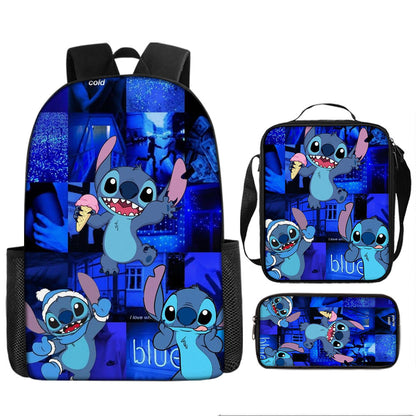 Stitch Children's Backpack Three-Piece Set