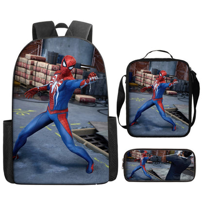 Spider Man Children's Backpack Three-Piece Set