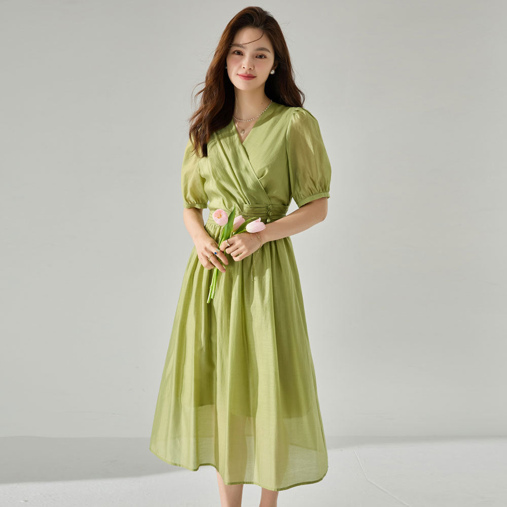 Heritage Soft Tencel Cinched Waist Dress