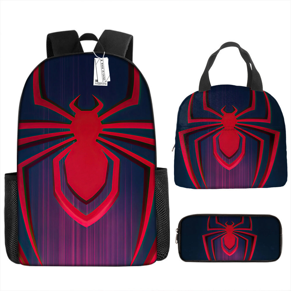 Spider Man Children's Backpack Three-Piece Set