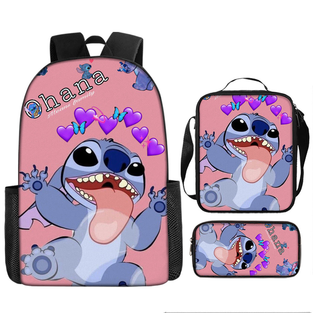 Stitch Children's Backpack Three-Piece Set